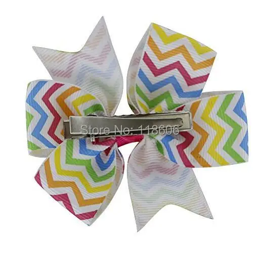 Baby Girl Cartoon Grosgrain Ribbon Boutique Hair Bows Alligator Clips2.jpg
