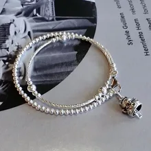 Новые простые ювелирные изделия японского происхождения, кошачьи капли, чистое серебро, браслет ручной работы, подарок для девочки, микро-дилер