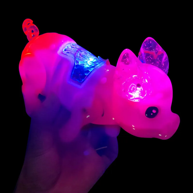 Хит продаж милая электрическая музыка ходячие игрушки в виде свиньи