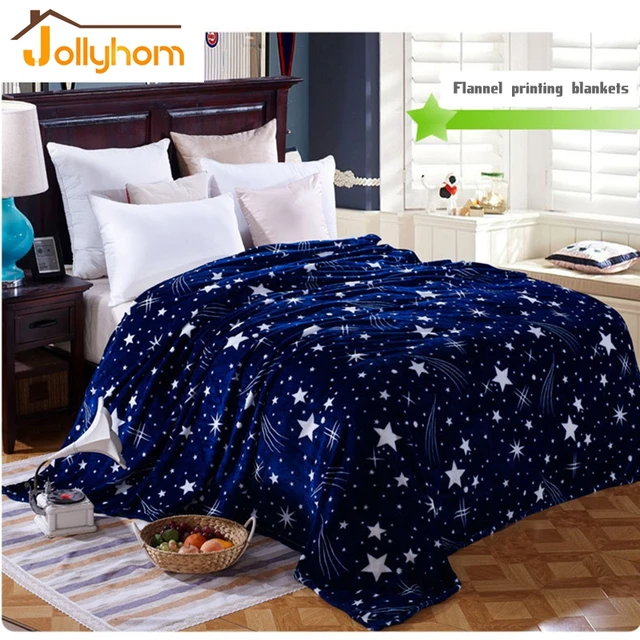 fashion warm flannel printed blanket super soft thick coral winter winter flannel sheets