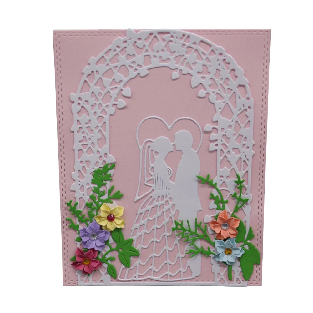 

Wedding Lovers Cutting Dies Carbon Steel Embossing Stencils Scrapbooking Album DIY Decor Craft @LS JY19