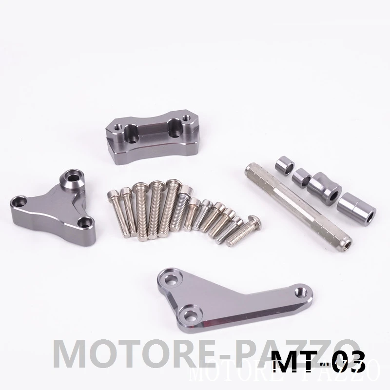 

For yamaha mt-03 mt25 Motorcycle CNC Adjustable Linear Steering Damper Stabilizer with Bracket Full Set