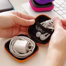 Модные портативный сумка для наушников USB кабель зарядное устройство контейнер ключевые ювелирные изделия сумка подарок на день рождения