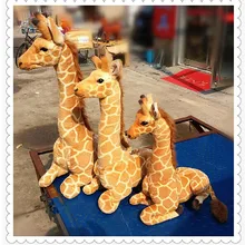 Средний размер сидя Жираф милые плюшевые игрушки моделирования жираф кукла подарок на день рождения около 70x48 см 0185