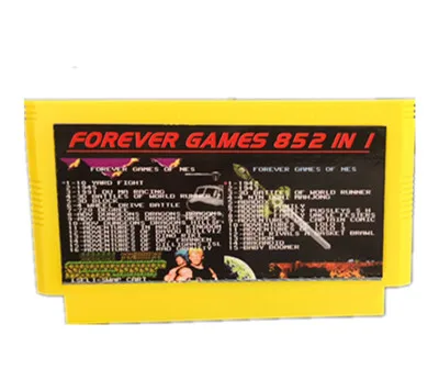 FOREVER DUO GAMES OF 852 в 1(405+ 447) игровой Картридж для 60 контактов, всего 852 игр 1024 Мбит флэш-чип в использовании