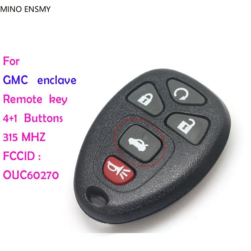 Авто ключ 5 кнопок дистанционного 315 МГц FCC IDOUC60270