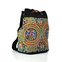 Женский студенческий рюкзак, школьная сумка высокого качества, Ретро Вышивка, студенческие сумки,, Красивые милые