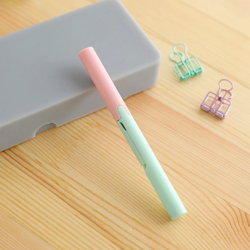 MINT GREEN Япония плюс SC-130P портативные ножницы Тип ручки портативные ножницы детские ножницы 1 шт - Цвет: MINT GREEN
