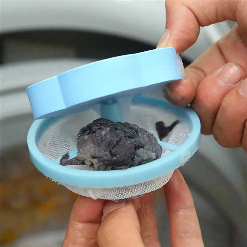 5 PCS Washing Machine Lint Filter Bag Laundry Mesh Hair Catcher Floating Ball Pouch Dacron Bathroom Decor Clean 40MR055