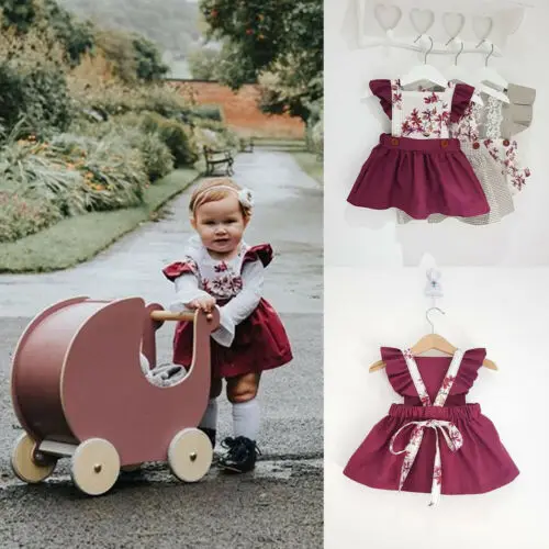 

Toddler Kids Baby Girls Princess Dress Floral Pageant Wedding Party Tutu