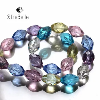 

AAA Oval Faceted Beads 11X8mm Crystal Glass DIY Loose Beads For Jewelry Making Bracelet 100pcs Wholesale