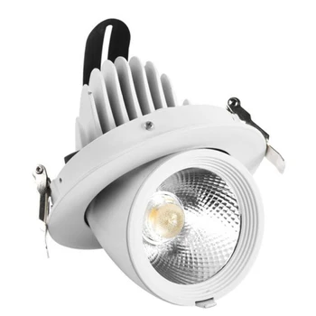 

15W 20W 30W 40W Dimmable Recessed COB Led Down Light Adjustable LED COB Downlight Ceiling Lamp Rotatable LED Trunk Light