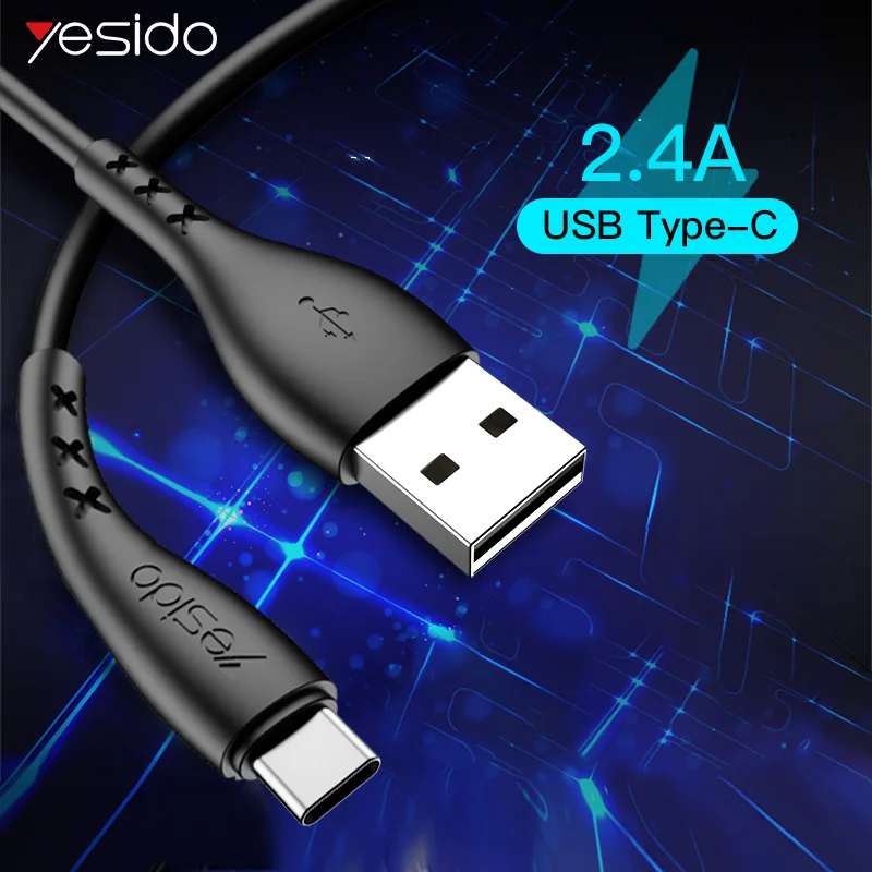 Yesido CA26 usb type-C кабель для samsung S10 S9 S8 Plus быстрое зарядное устройство type-c кабель для Xiaomi huawei One Plus 6 USB C Кабели шнур
