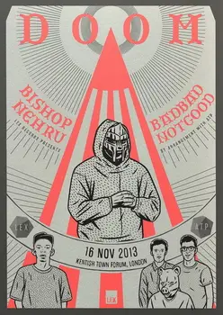 

016 MF Doom - Daniel Dumile Super Villain Hip Hop Artist 14"x20" Poster