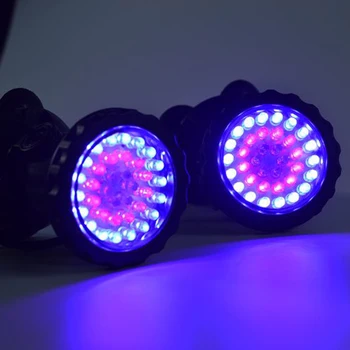 

2Pcs Underwater Light Waterproof Submersible Spotlight with 36-LED Bulbs Color Changing Spot Light for Aquarium Garden