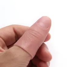 Ponta do Polegar macio Dedo Falso Brinquedo Do Vinil Engraçado Prank Truque de Mágica