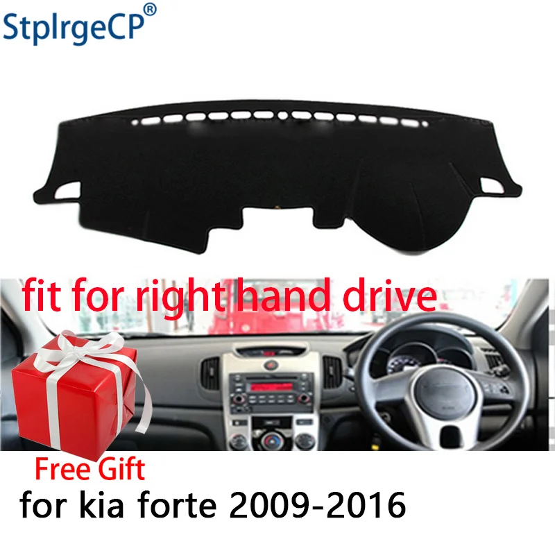 

Car Dashboard Cover Mat for kia forte 2009-2016 Right Hand Drive Dashmat Pad Dash Mat Covers Dashboard Accessories