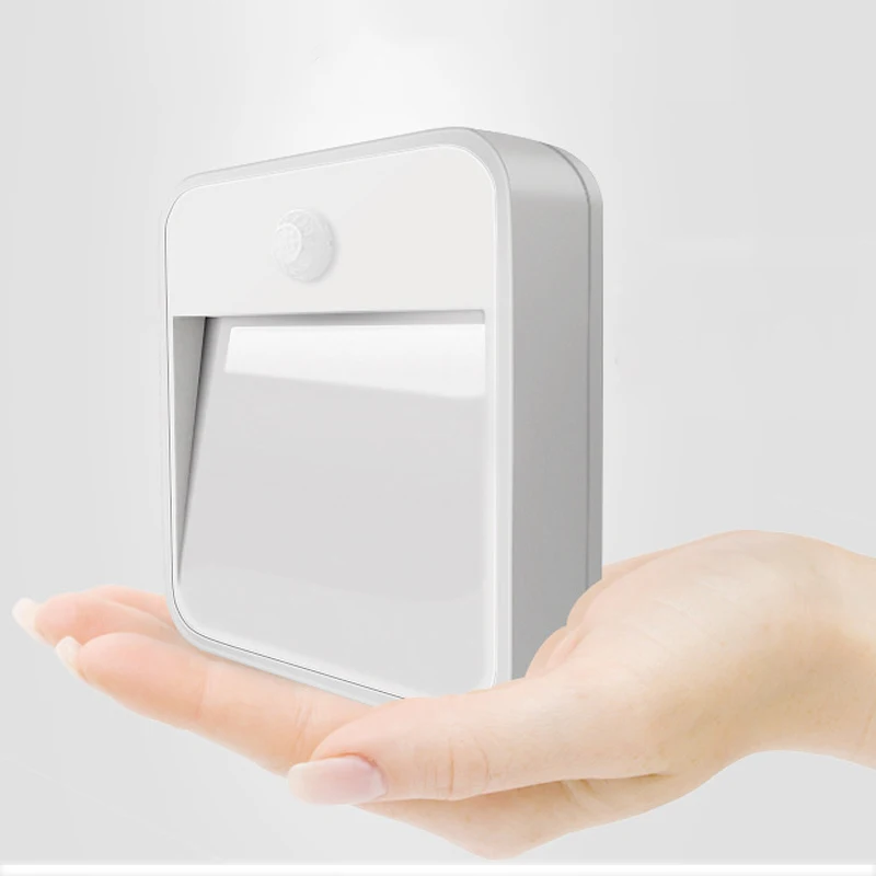 

LED Motion Sensor Night Light Battery Powered luminary for Closet Stairs Basement Hallway Wall Cabinet luminarias Induction Lamp