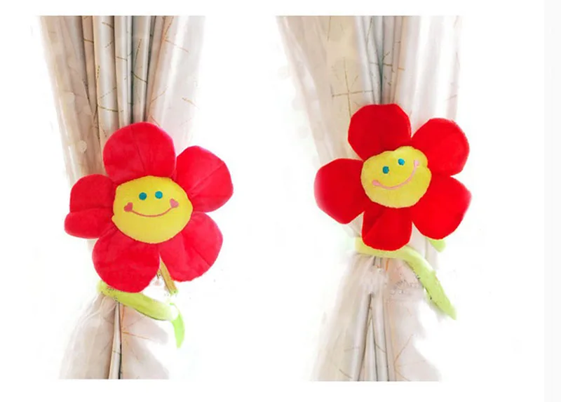 Baby Crib 8 pcslot Rose Sun flowers stuffed plants baby bed decoration artificial flowers for decorative buckle curtain (11)