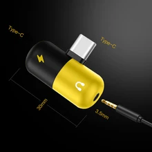 Usb type C до 3,5 мм разъем для наушников адаптер для зарядки аудиокабель конвертер usb type C сплиттер для наушников адаптер для Xiaomi