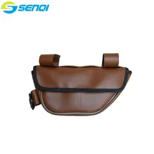 Retro Bicycle Bag Beam PU Leather Saddle Bags Suitable for Road bike Fixed Gear Common