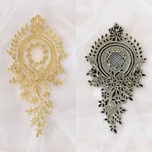 2Pcs 28X14cm Colors Delicate Wedding Veil Head Ornaments Lace Applique Lace Trim Dress DIY Lace Accessories white delicate lace mini slip dress