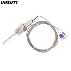 OOTDTY RTD Pt100 Температура Сенсор зонда L 5 см 1/2 "npt-резьба w/Съемный разъем