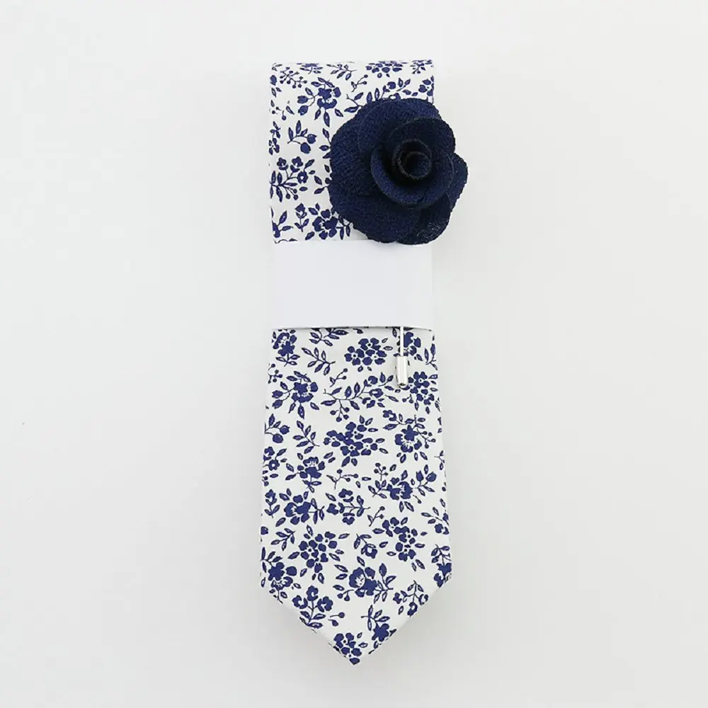 Mantieqingway 6 см винтажные Цветочные хлопковые галстуки для мужчин свадебные черные галстуки тонкий Gravatas corbatas Модный повседневный галстук с принтом - Цвет: 040