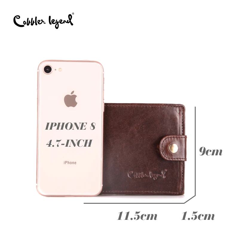 Cobbler Legend Real Cowhide Leather Bifold Clutch Genuine Leather Men's Short Wallets Coin Purses Male ID Credit Cards Holder Cobbler Legend Real Cowhide Leather Bifold Clutch Genuine Leather Men's Short Wallets Coin Purses Male ID Credit Cards Holder