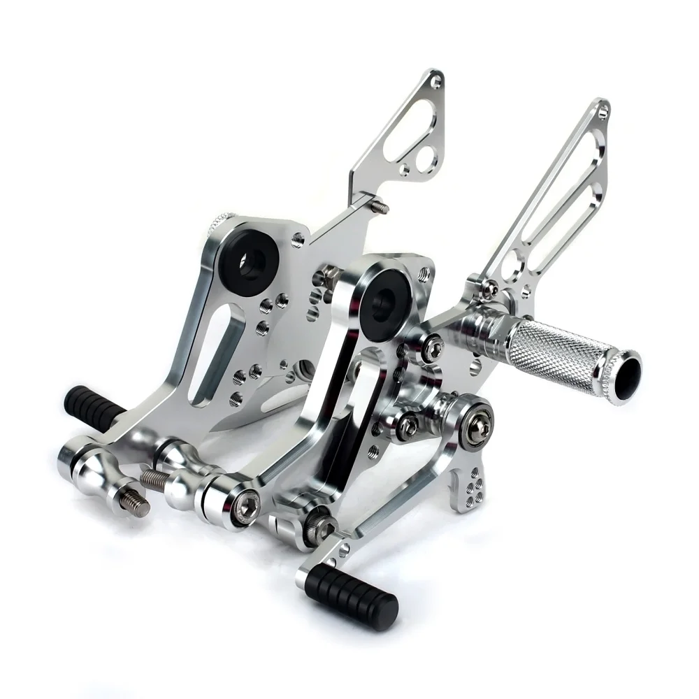 BIKINGBOY для Ducati Monster 796 10-14 Монстр 1100 09 10 Монстр 1100 EVO 11-13 Rearset сзади комплекты Подножки регулируемый - Цвет: Sliver