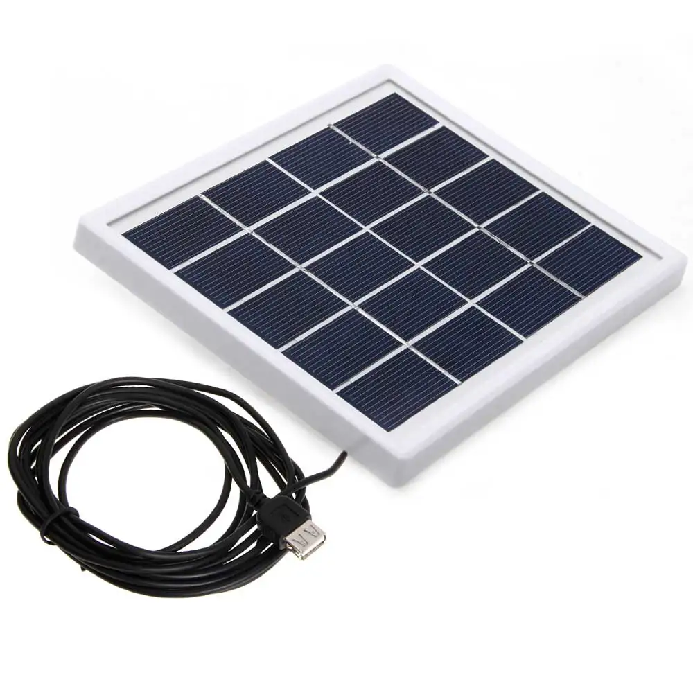 5V 800MA 4W Mini Solar Panel DIY with USB Output for Ourdoor Cell Charger Home Lightingin