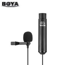 BOYA BY-M4C Cardioid Lavalier Microphone with Cannon Plug for Sony Panasonic Camcorder ZOOM H4n H5 H6
