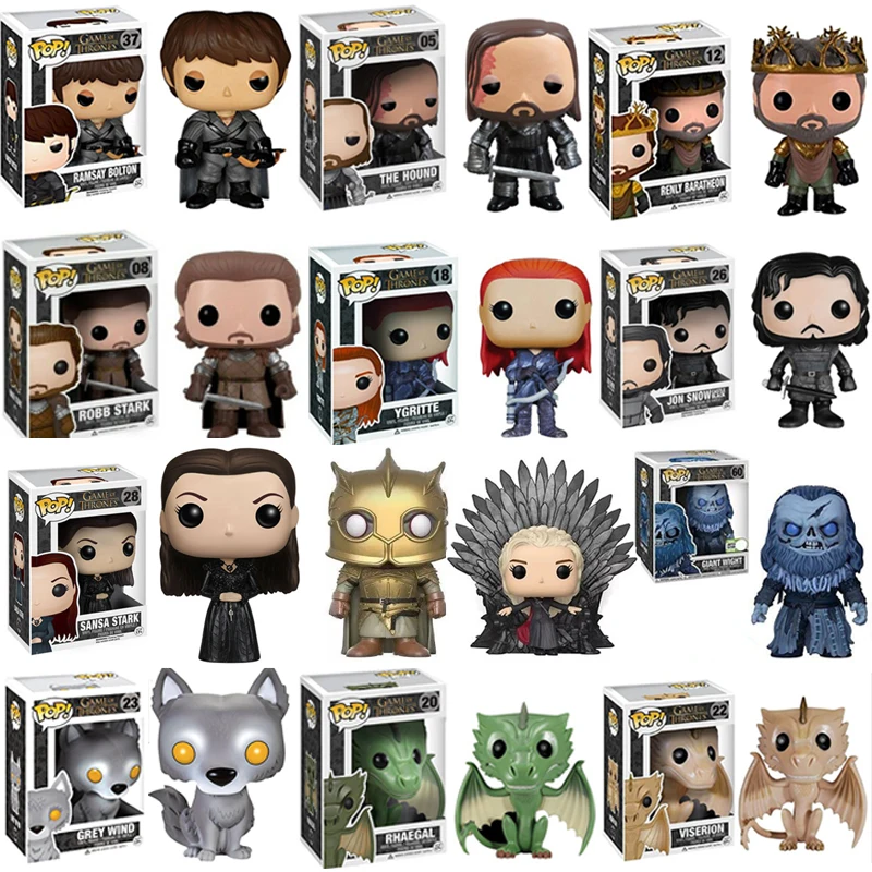 FUNKO POP Новое поступление Игра престолов SANSA ROBB HOUND RENLY гигантская веревка YGRITTE экшн