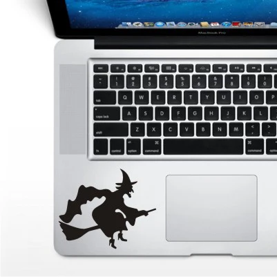 WS-black(131) Черная наклейка для ноутбука, частичная наклейка s Для lenovo/Xiaomi/hp/Asus/Dell, мультяшная наклейка для ноутбука Macbook air pro retina 11 13 15 - Цвет: WS-black(131)