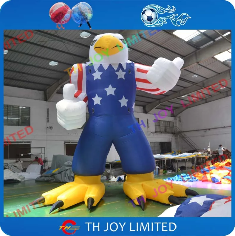 free shiping giant 6mH inflatable eagle, inflatable USA eagle