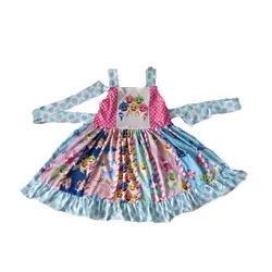 Лидер продаж; детская одежда; модная детская одежда; Эксклюзивное платье для маленьких девочек