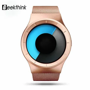 

2018 New Creative Women Watches Men Unique Black Stainless Steel Mesh Band Quartz Watch Male Unisex Relogio Feminino masculino