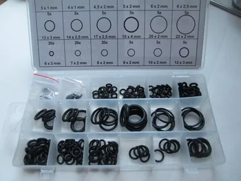 

Fixmee 225pc Rubber O-Ring Rings Assortment Plumbing Hydraulic Air Gas Paintball