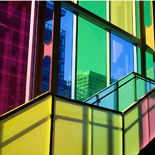 

152x66cm Colorful Transparent Window Glass Film Sunscreen Proof Heat Insulation Window Decor