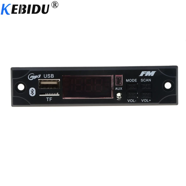 kebidu 5V 12V Wireless Bluetooth MP3 WMA Decoder Board Car Audio USB TF FM Radio Module with Remote Control For Car accessories