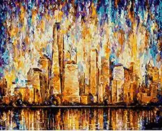 

MaHuaf-W153 God Bless the USA DIY oil painting by numbers coloring on canvas home decor