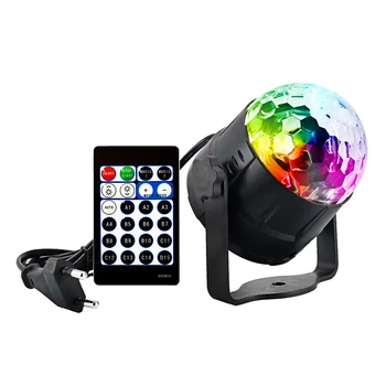 

Tomshien 15 Colors Mode Sound Activated Party Lights Disco Ball Projecting Lamp Home Stage Bar KTV Wedding Light Mini Magic Ball