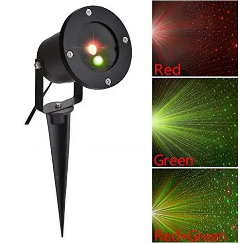 laser lawn lights holiday lights 12 buttons dynamic red green star