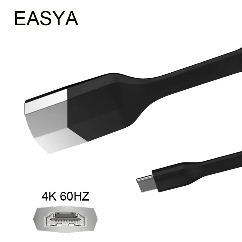 

EASYA Thunderbolt 3 USB C Hub to HDMI Adapter 4K 60hz for iPad Pro 2018 USB Type-C Dock for Macbook Pro/Air 2018