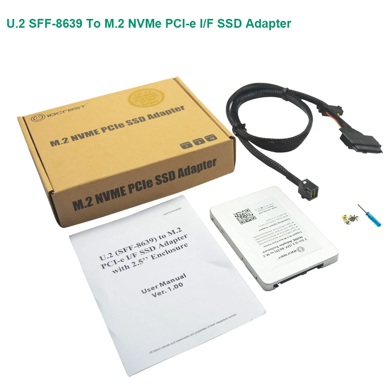 U.2 SFF-8639 для M.2 NVMe PCI-e I/F SSD HDD адаптер pcie конвертер адаптер с ограждением для рабочего стола