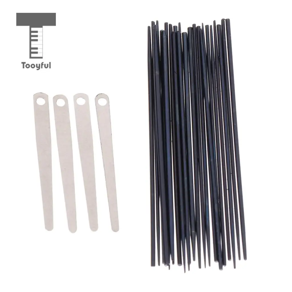 Tooyful 1 Set 24pcs Sax Spring Needles+4pcs Sax Spring Leaf Screws DIY Saxophone Accessory for Saxophonist	