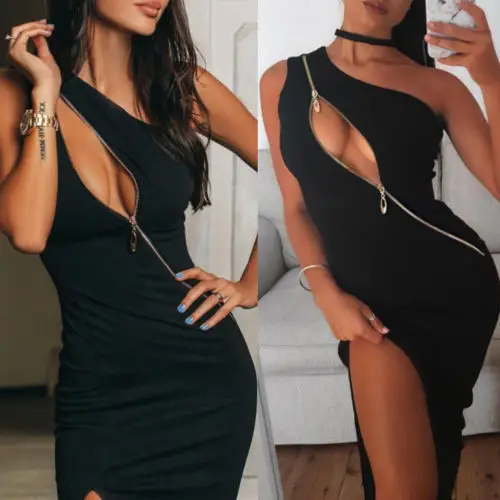 

2018 New Styles Womens Ladies Sexy Bodycon Sleeveless Evening Party Clubwear Short Mini Dresses