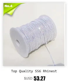 Taidian SS6 горный хрусталь окантовка для Powwow Beadwork 300 ярдов/партия каждый цвет 10 ярдов