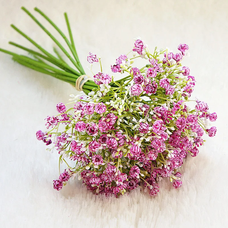 

12pcs Fake Silk Artificial Gypsophila Flowers Bouquet Party Home Garden Decor