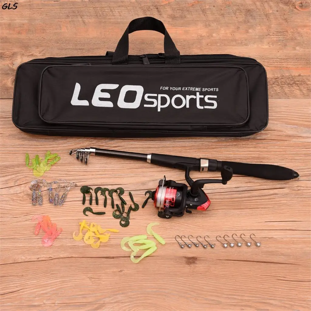 1.3 متر 1.6 متر تلسكوبي الصيد رود بكرة كومبو كيت السحر السنانير تهزهز ل Pesca 1.3 متر 1.6 متر تلسكوبي الصيد رود بكرة كومبو كيت السحر السنانير تهزهز ل Pesca